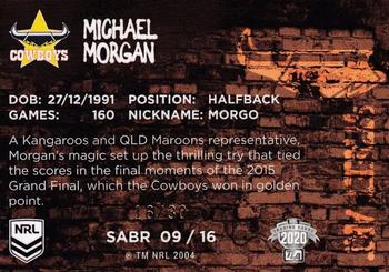 2020 NRL Traders - Street Art Bronze #SABR 09 Michael Morgan Back